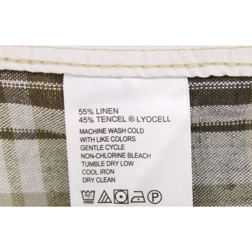 Tommy Bahama Relax Men's Golf Chino Shorts Linen Blend Multi Color Plaid Sz 38 - Picture 5 of 5